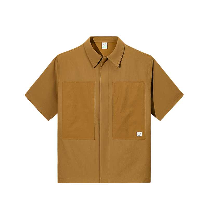 

Anta Мужская рубашка, цвет песочный, коричневый, с умеренным отворотом