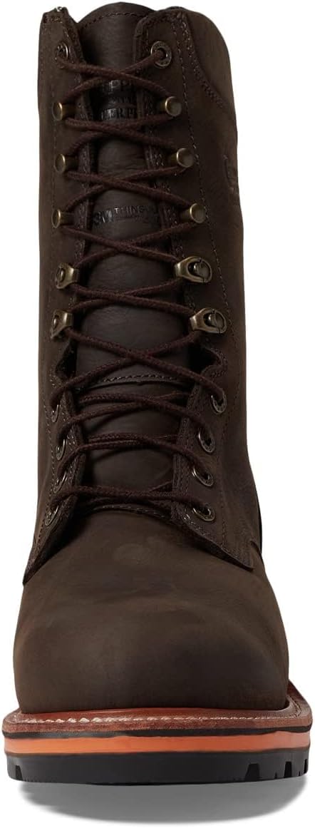 Мужские водонепроницаемые утепленные сапоги Chippewa Thunderstruck 10, стиль лесоруба, коричневая кожа, противоскользящие и маслостойкие, с сертификацией EH — фото 2