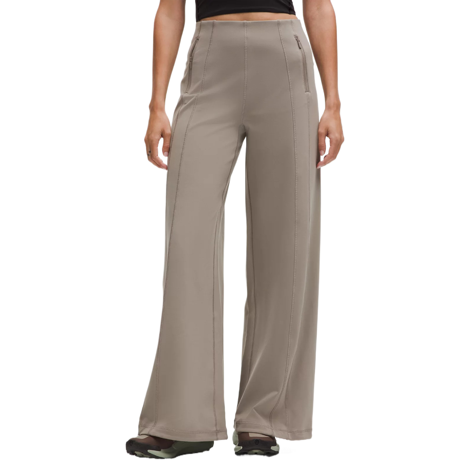 

Определение повседневных брюк для женщин Lululemon, warm umber серый/wshg