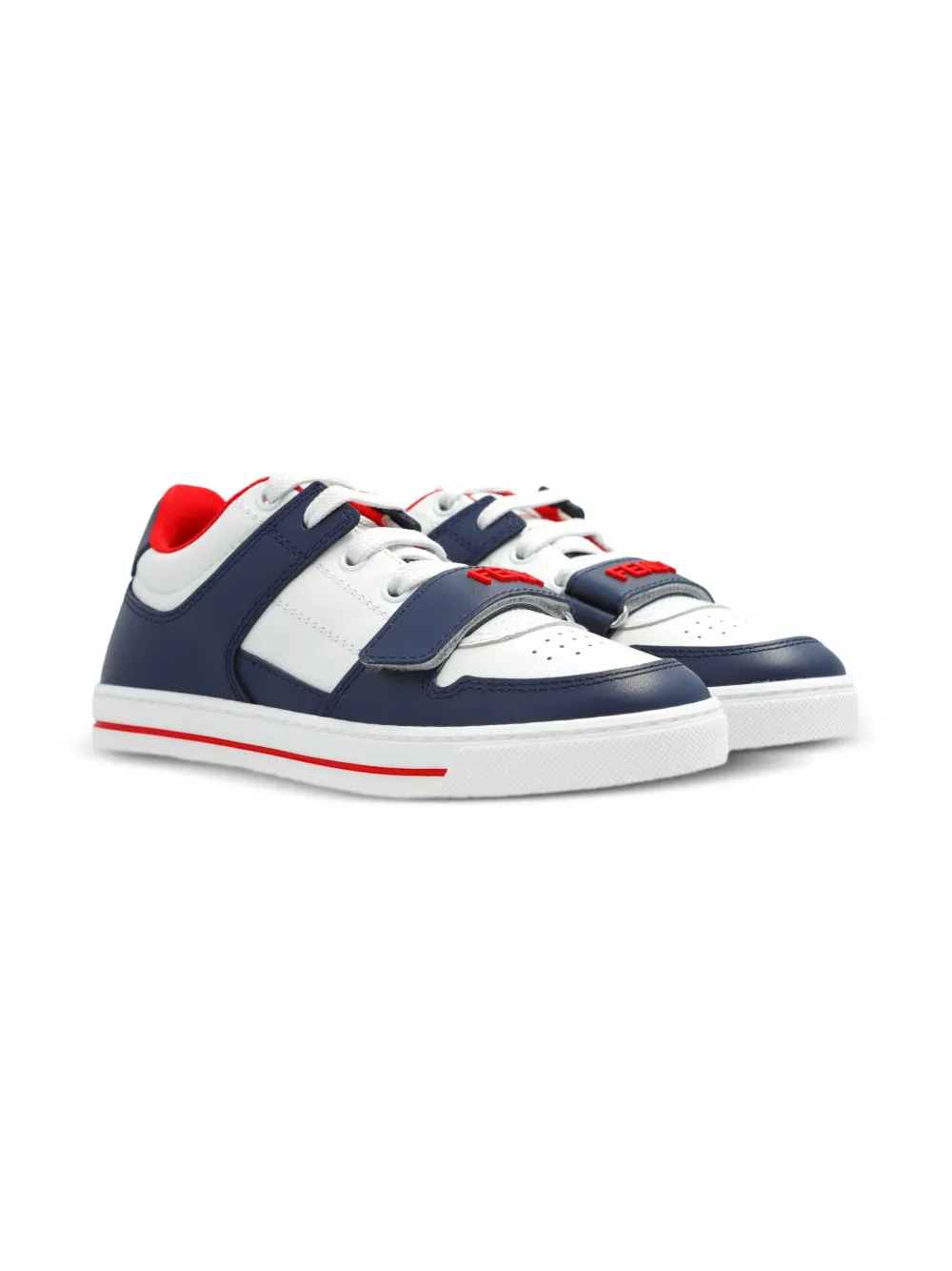 

Кроссовки на липучках FENDI KIDS, белый