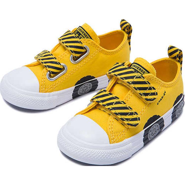 Кроссовки CTAS Abrasion Resistant Shock Absorbers Low Top для малышей Converse, желтый — фото 3