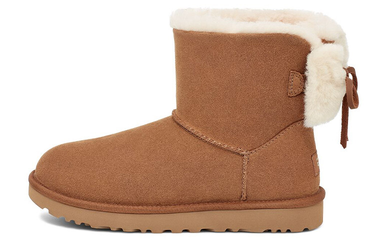 Угги женские UGG Classic Double Bow Mini, коричневый