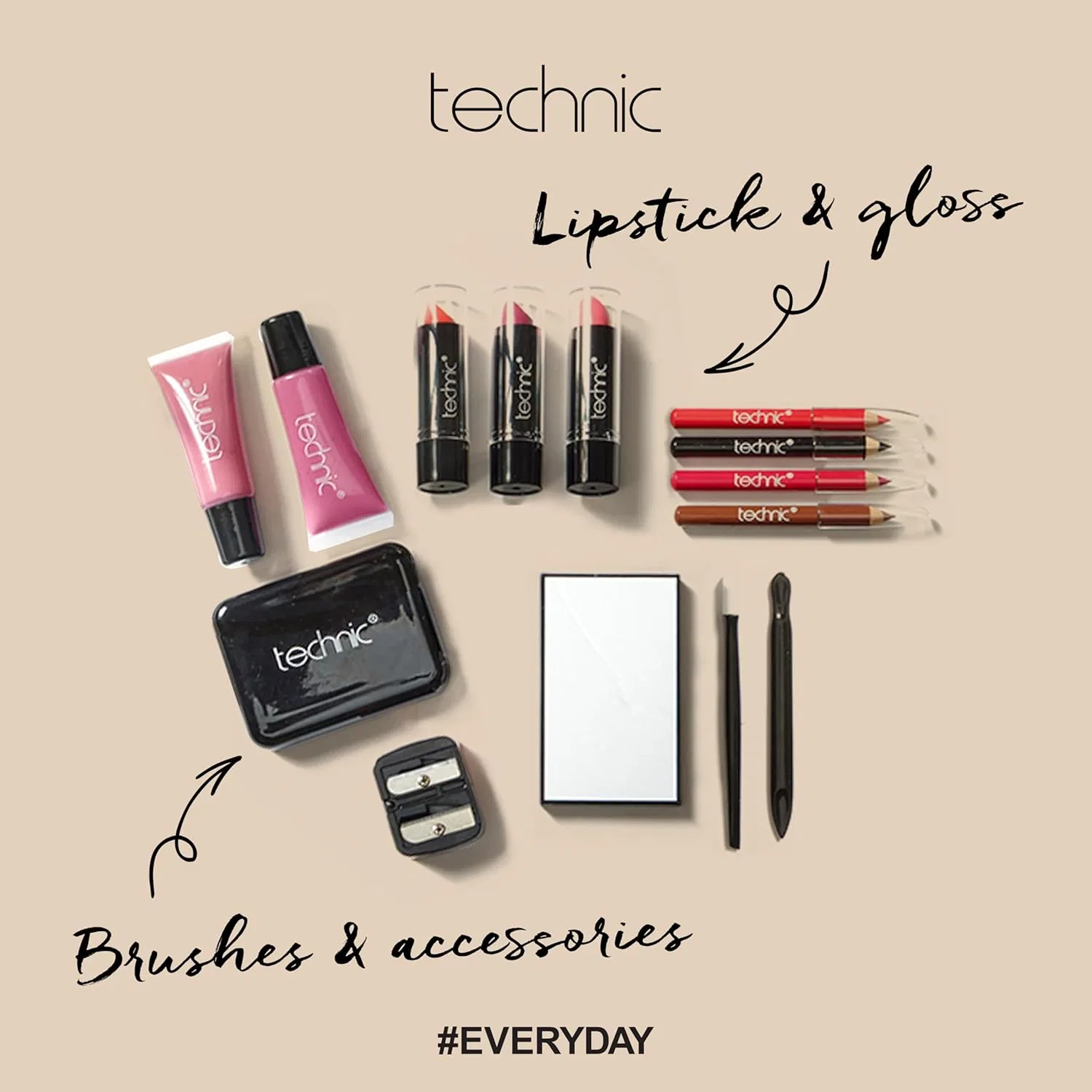 Набор косметики Technic Essentials Clear Carry Case — фото 3