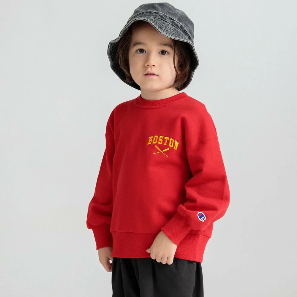 100% флисовый хлопок [Чемпион] толстовка Branshes, Red