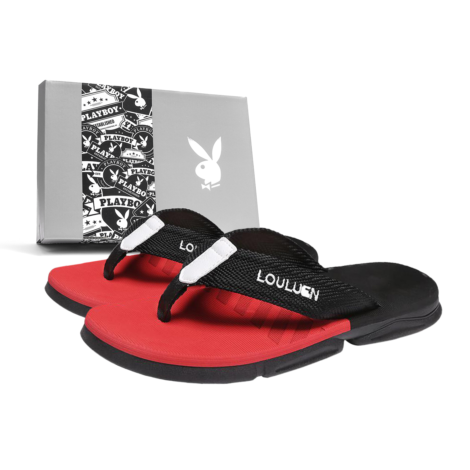 

Playboy Мужские шлепанцы красные, цвет Red