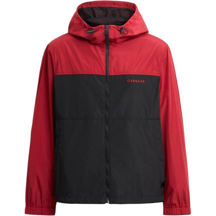 

COACH Куртка мужская черная красная, Black Red