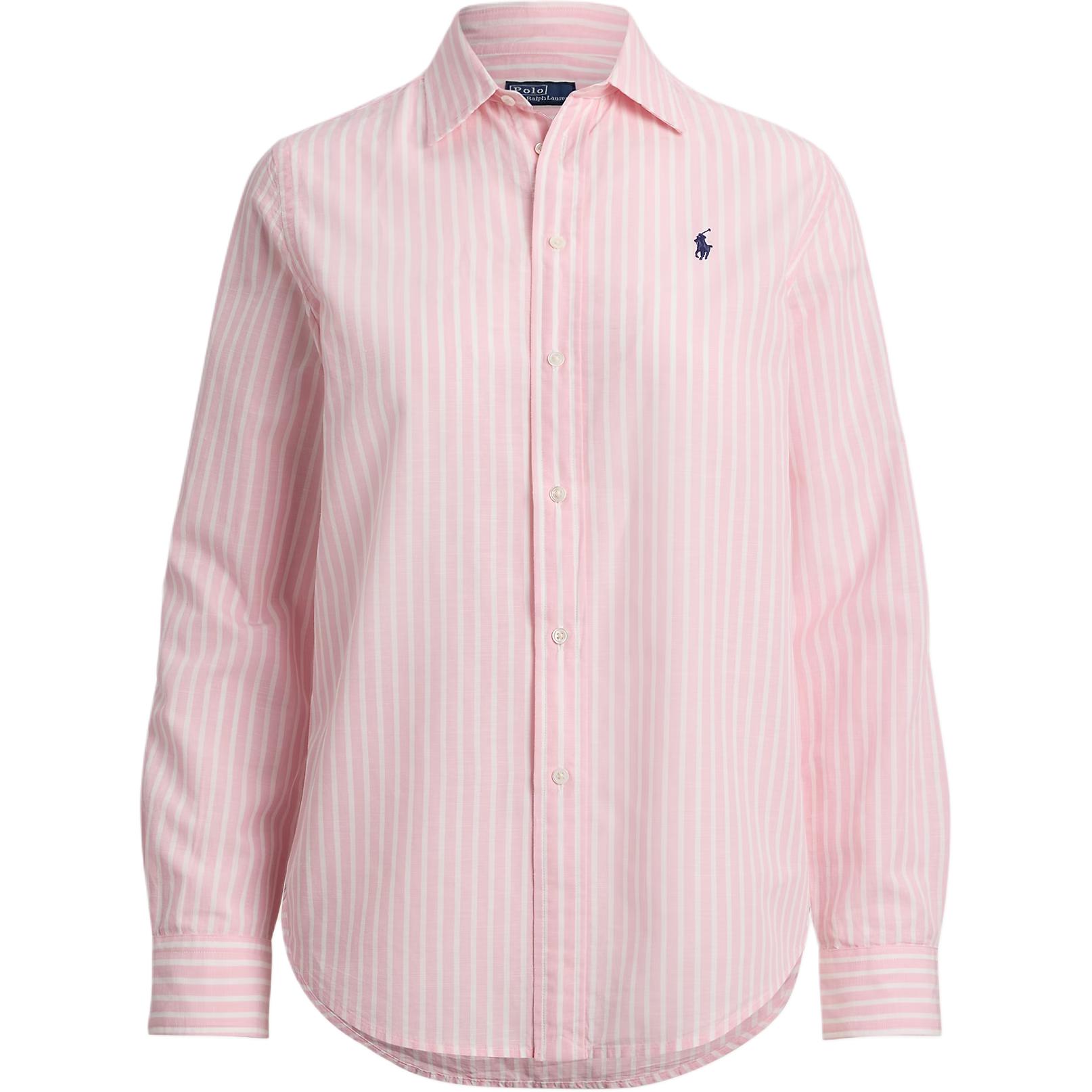 

Полосатая хлопковая рубашка Polo Ralph Lauren, розовый