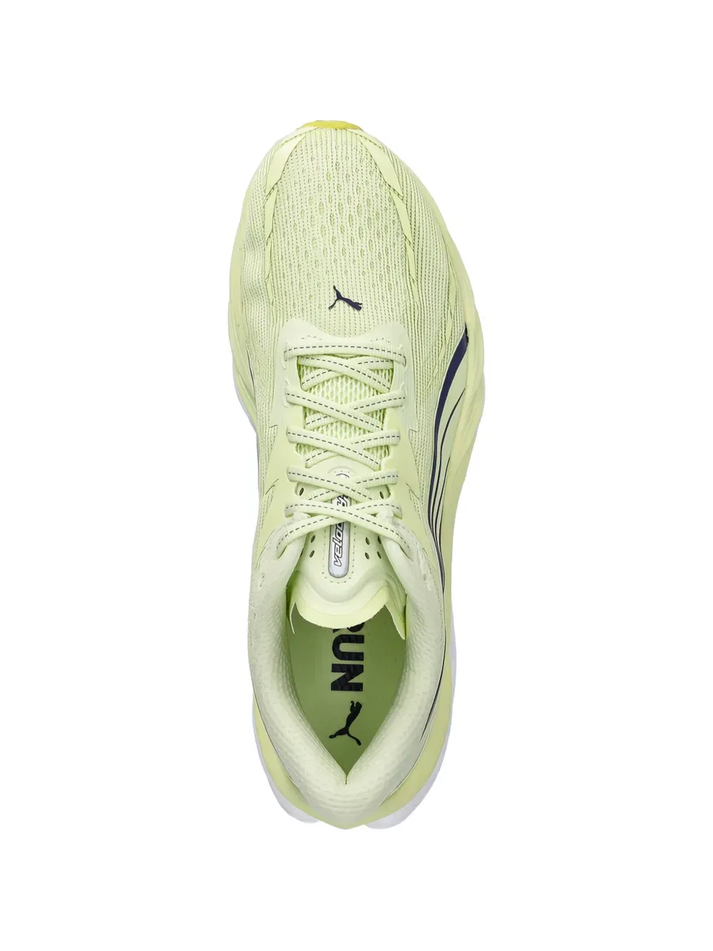 Кроссовки Velocity Nitro 4 на шнуровке в полоску Puma, желтый — фото 4