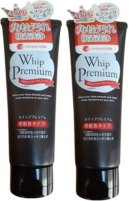 Пенка для умывания Cospalade Whip Premium с углем и черным жемчугом, набор 2 шт., 140 г