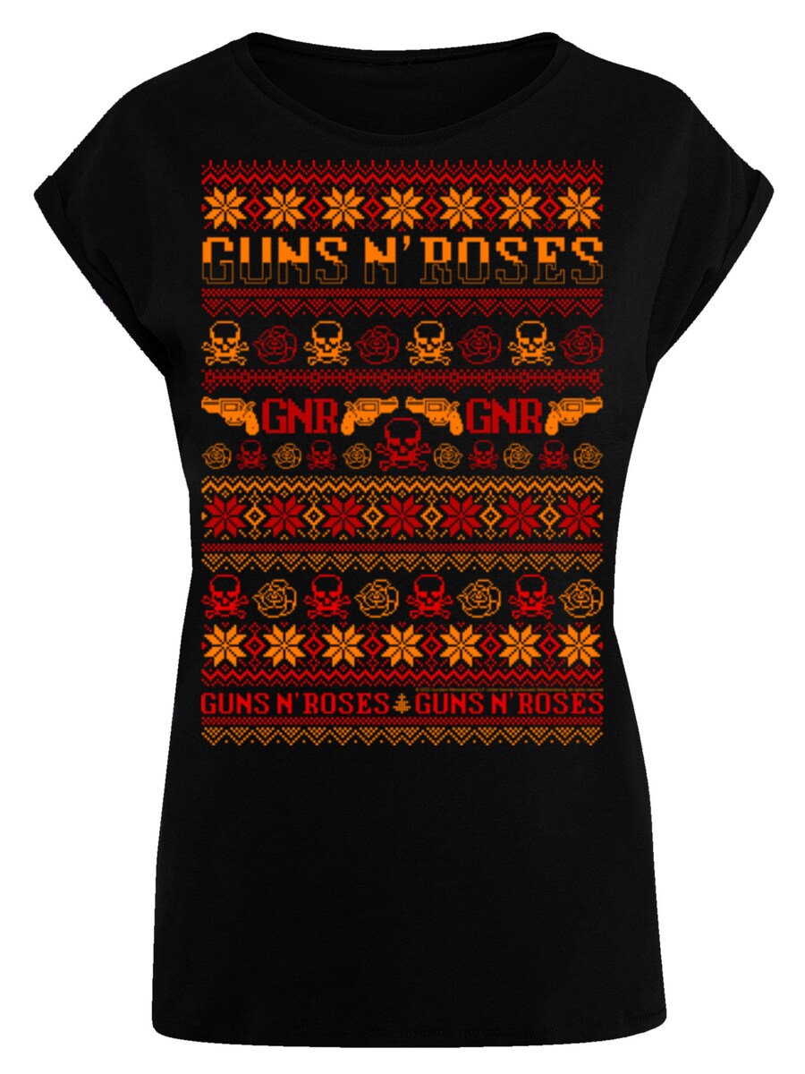 

Рубашка F4NT4STIC Guns And Roses Christmas, черный