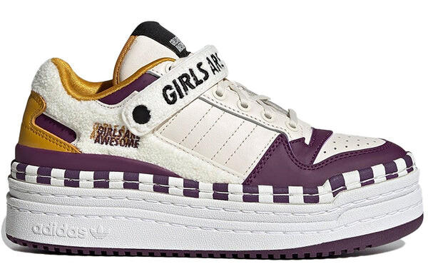 Кроссовки для девочек потрясающие x triple platforum low Adidas, белый — фото 2