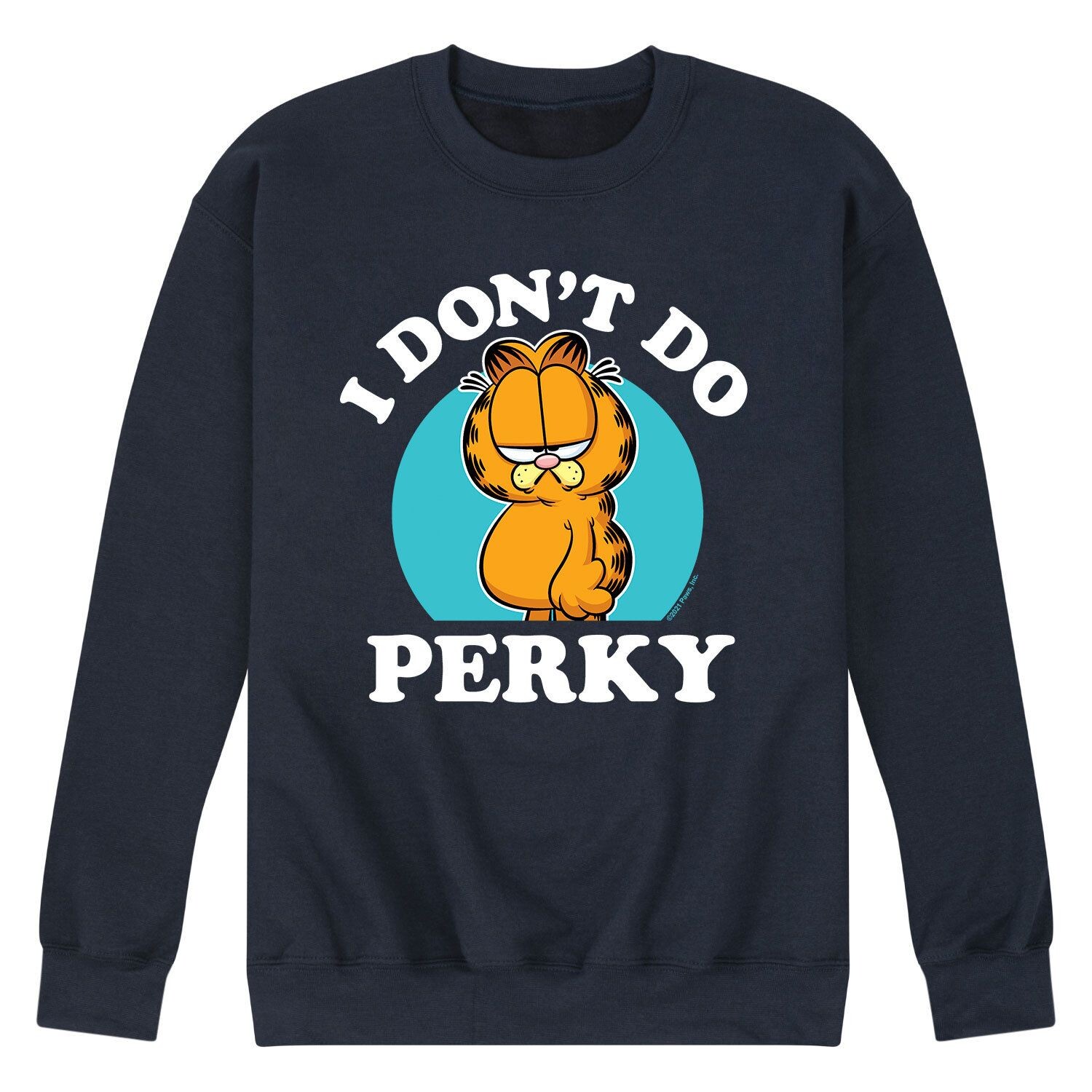 

Мужской свитшот Garfield Dont Do Perky Licensed Character