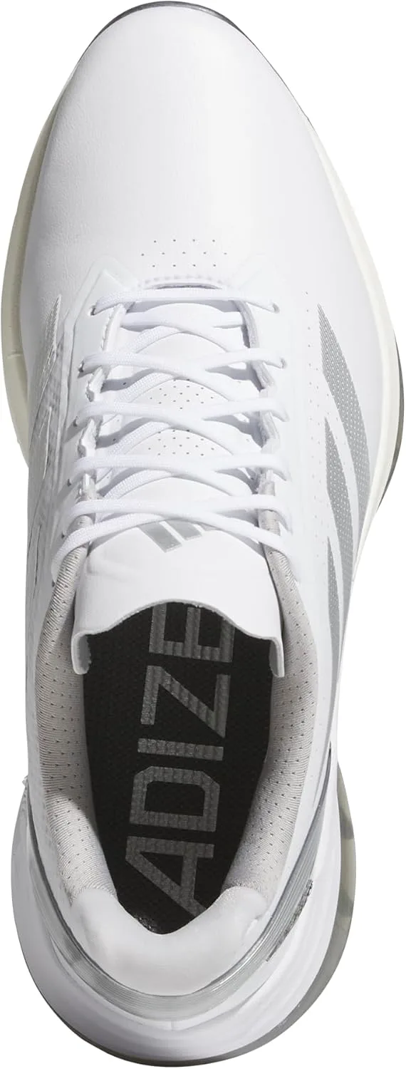Мужские гольф-кроссовки Adidas Adizero ZG без шипов, белый/серый/металлик — фото 2