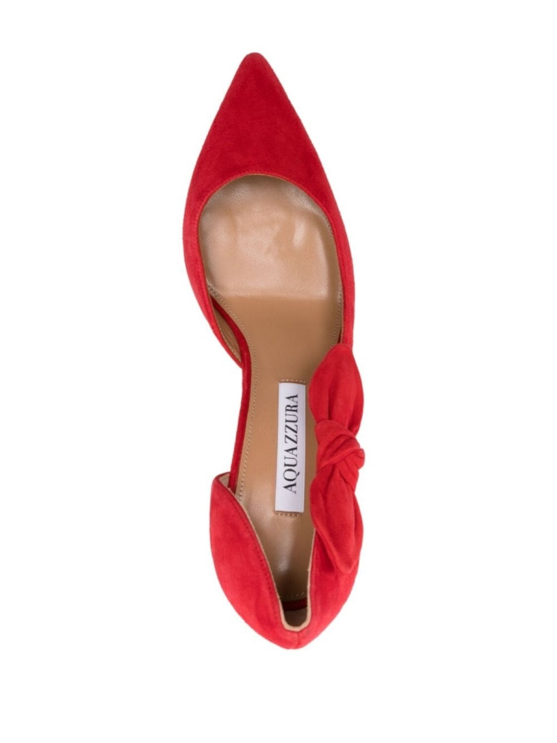 Aquazzura туфли-лодочки Very Bow Tie 105 мм, красный — фото 4