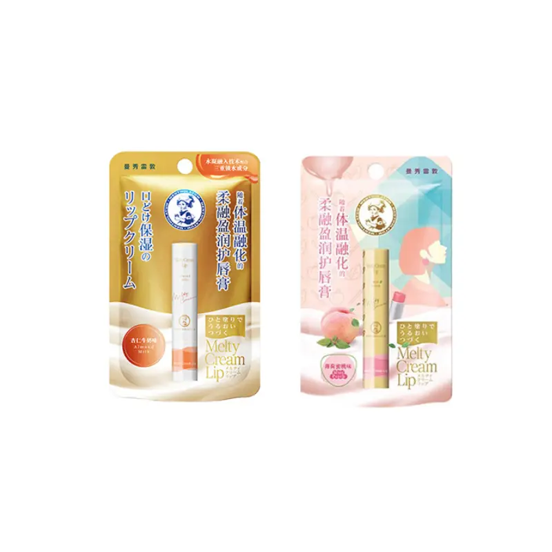 

Питательный бальзам для губ увлажняет и смягчает 3,3г+3,3г Mentholatum, Two-Piece Set: Mint Peach 3.3g+Almond белый 3.3g