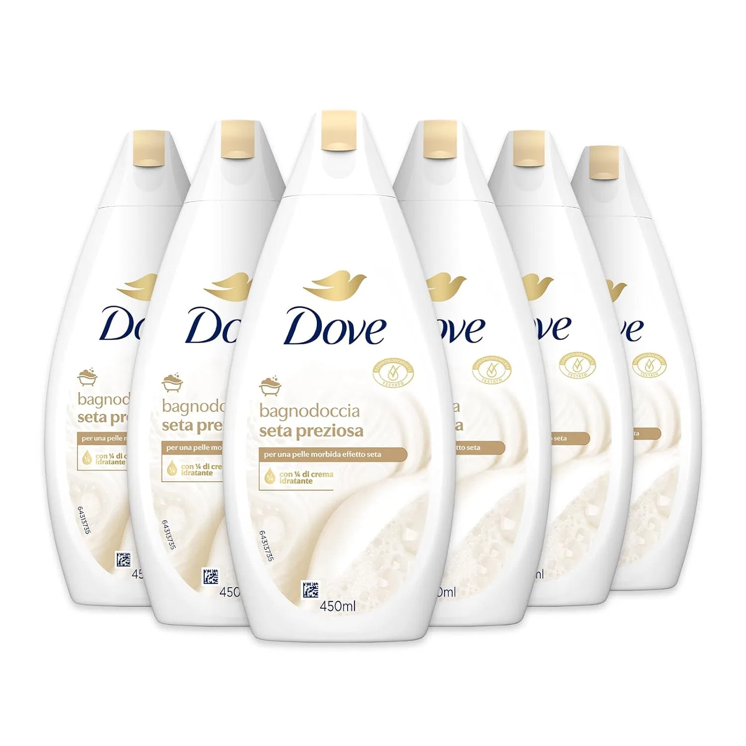 Гель для душа «High Quality Silk Shower Bath Formula» от Dove, 6 шт. Dove