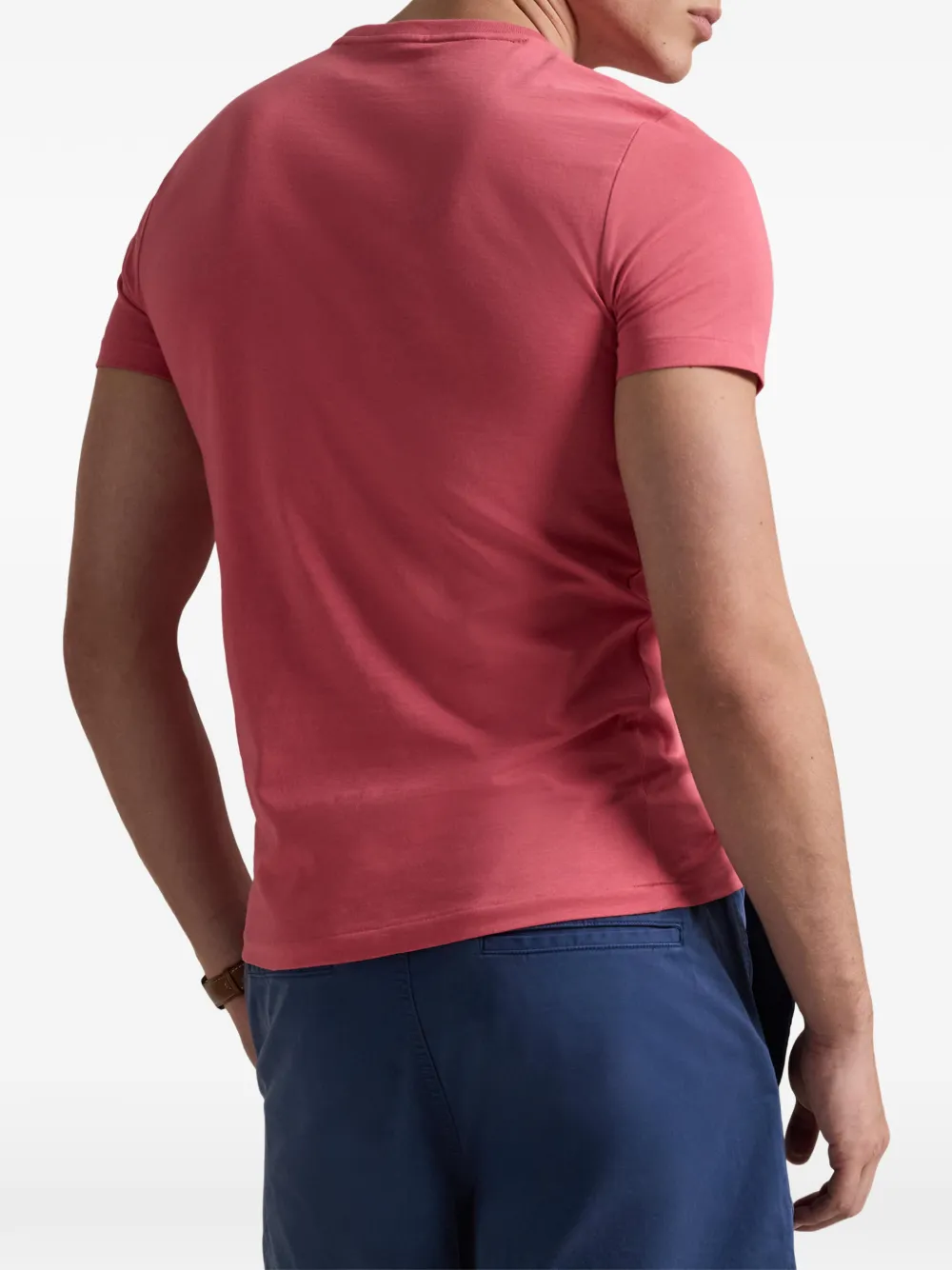 Футболка Custom Slim Fit с круглым вырезом Polo Ralph Lauren, красный — фото 4