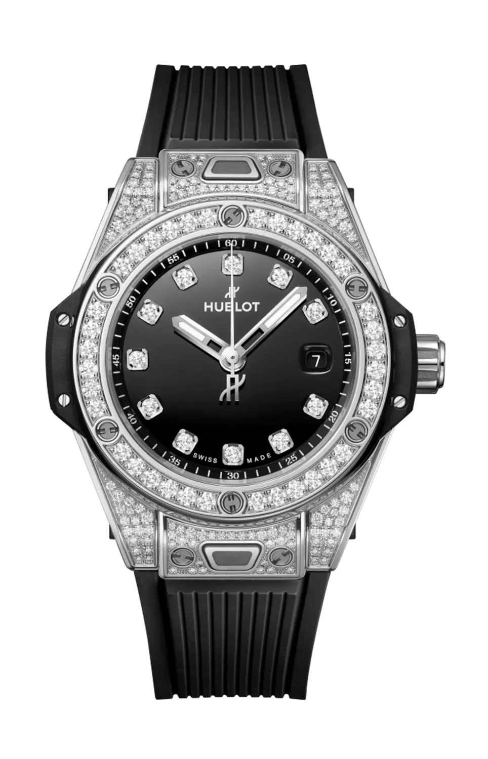 

Часы Hublot Big Bang one click steel pavè 33 мм