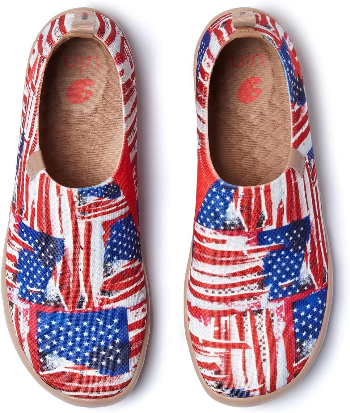 

Мужские лоферы UIN, раскрашенные туристические туфли, слипоны для прогулок, повседневные легкие удобные модные кроссовки Toledo Destination, Draw Freedom - Knit