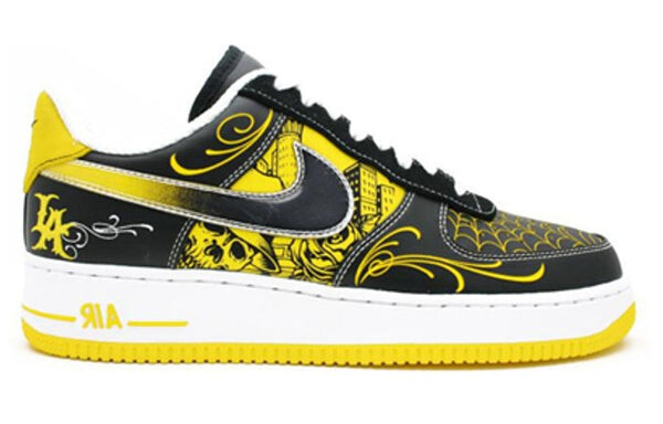 Кроссовки x livestrong air force 1 low supreme tz laf Nike, желтый — фото 2