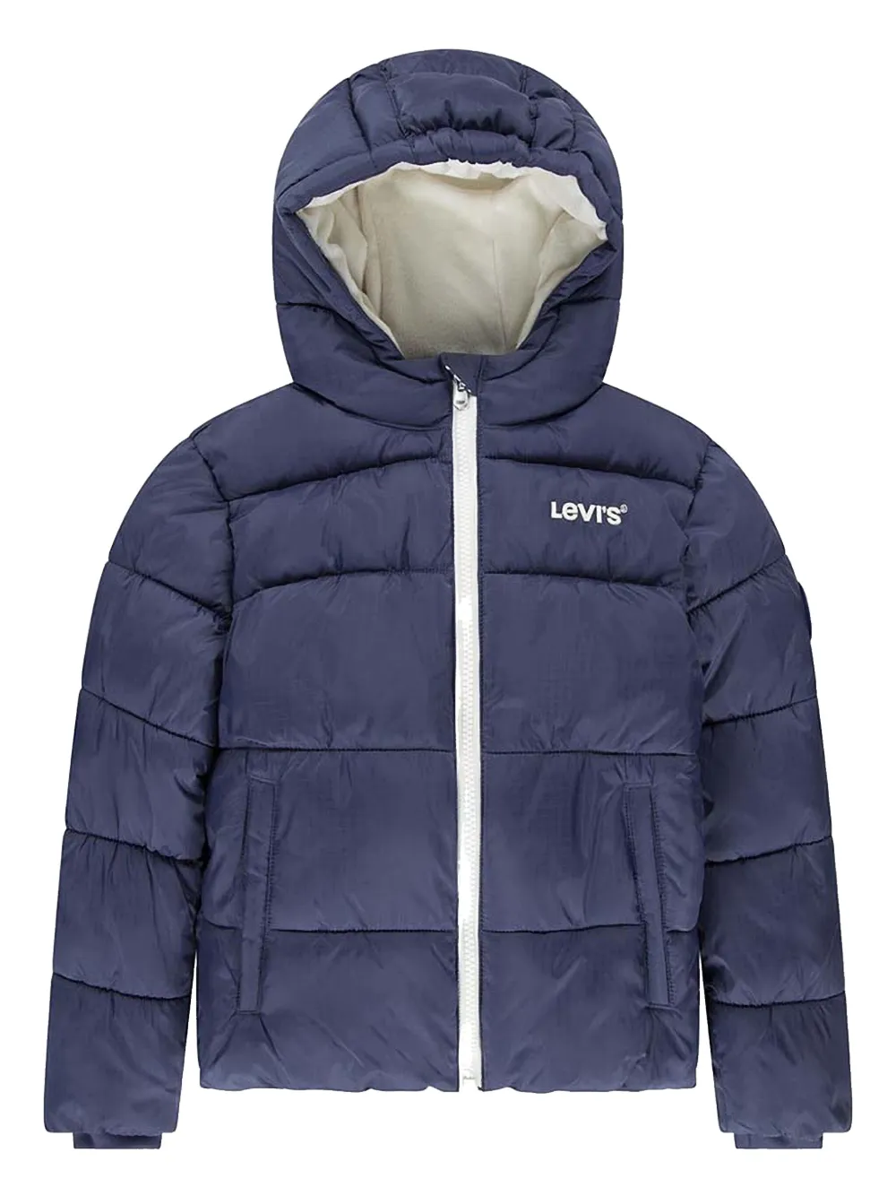 

Пуховик с вышитым логотипом Levi's Kids, синий