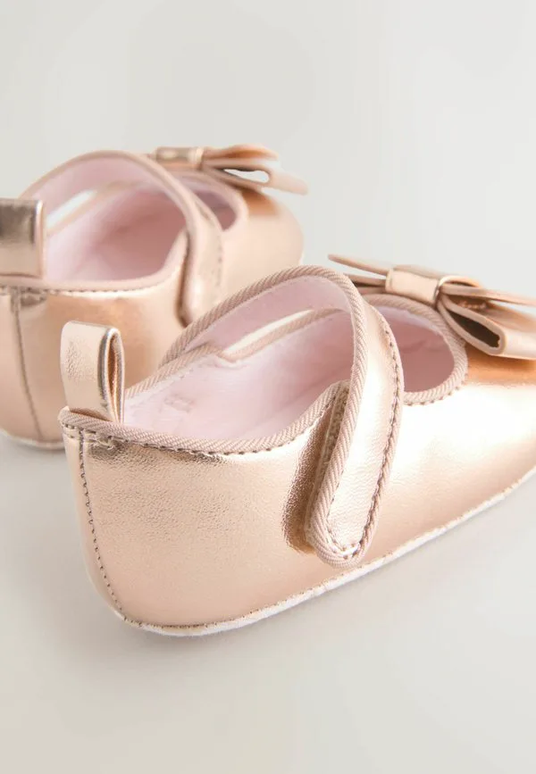 Детские туфли-мэри-джейн стандартного кроя с бантом Baker By Ted Baker, Rose Gold-Coloured — фото 4