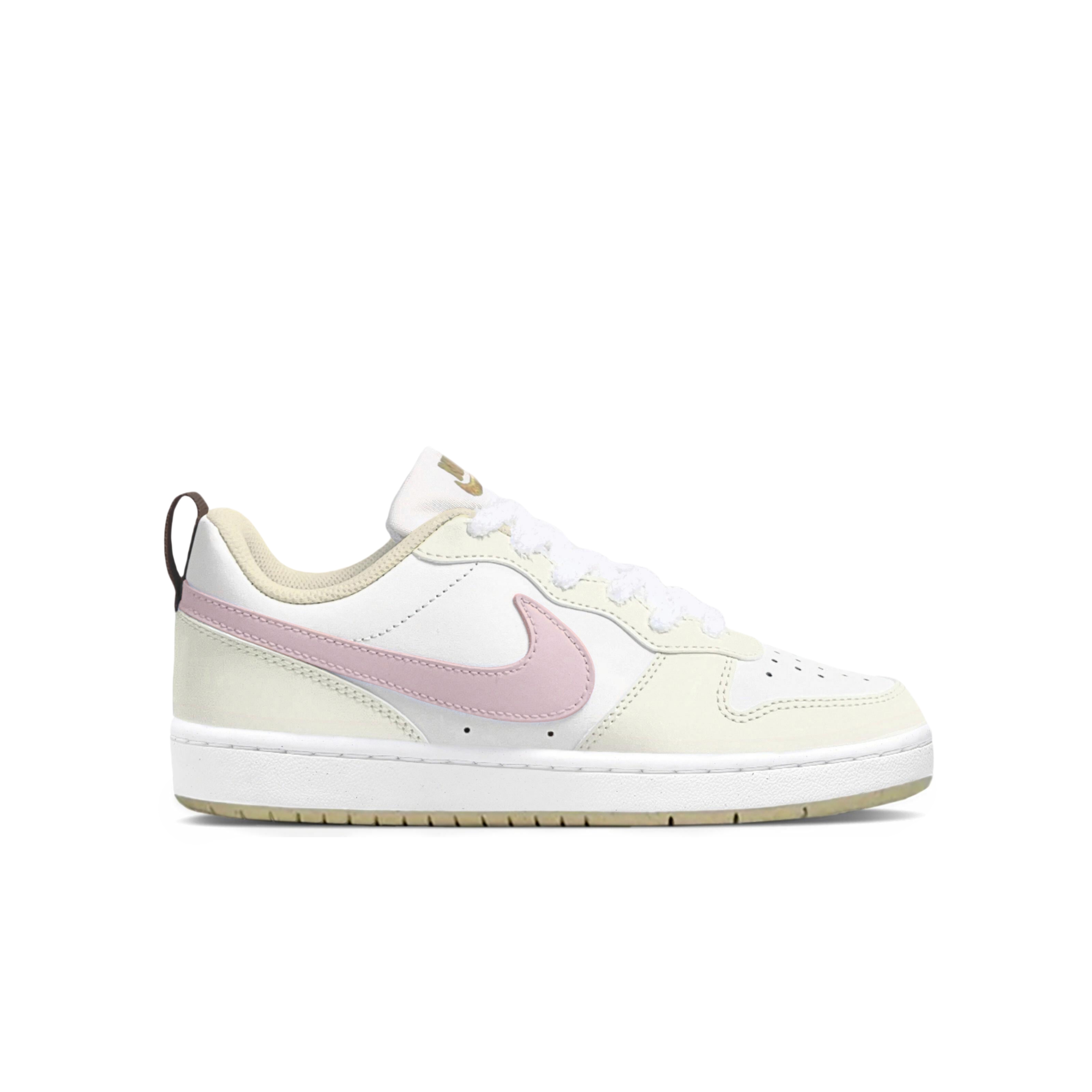 Nike Корт-Бороу, Корт-Бороу2, Корт-Боро, детские нескользящие низкие кроссовки для скейтбординга, кремово-желтые, для подростков — фото 2