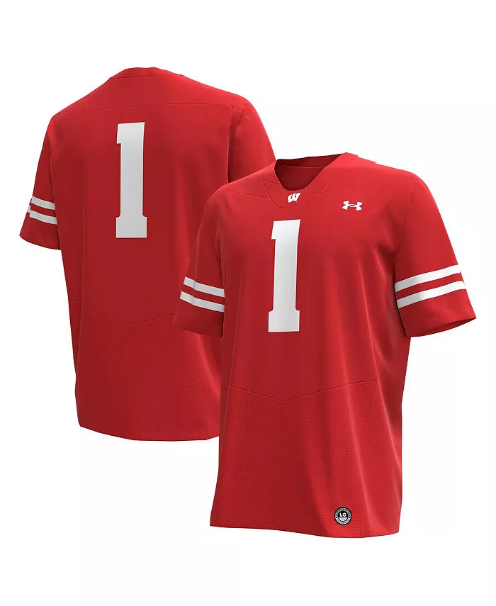 

Футболка-реплика Wisconsin Badgers мужская 1 Under Armour, красный