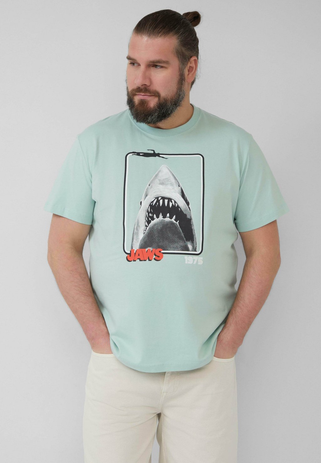 

Футболка с принтом MIT JAWS s.Oliver, мятный