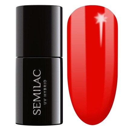 

Лак для ногтей Semilac UV Neon 317 Neon Red 7 мл