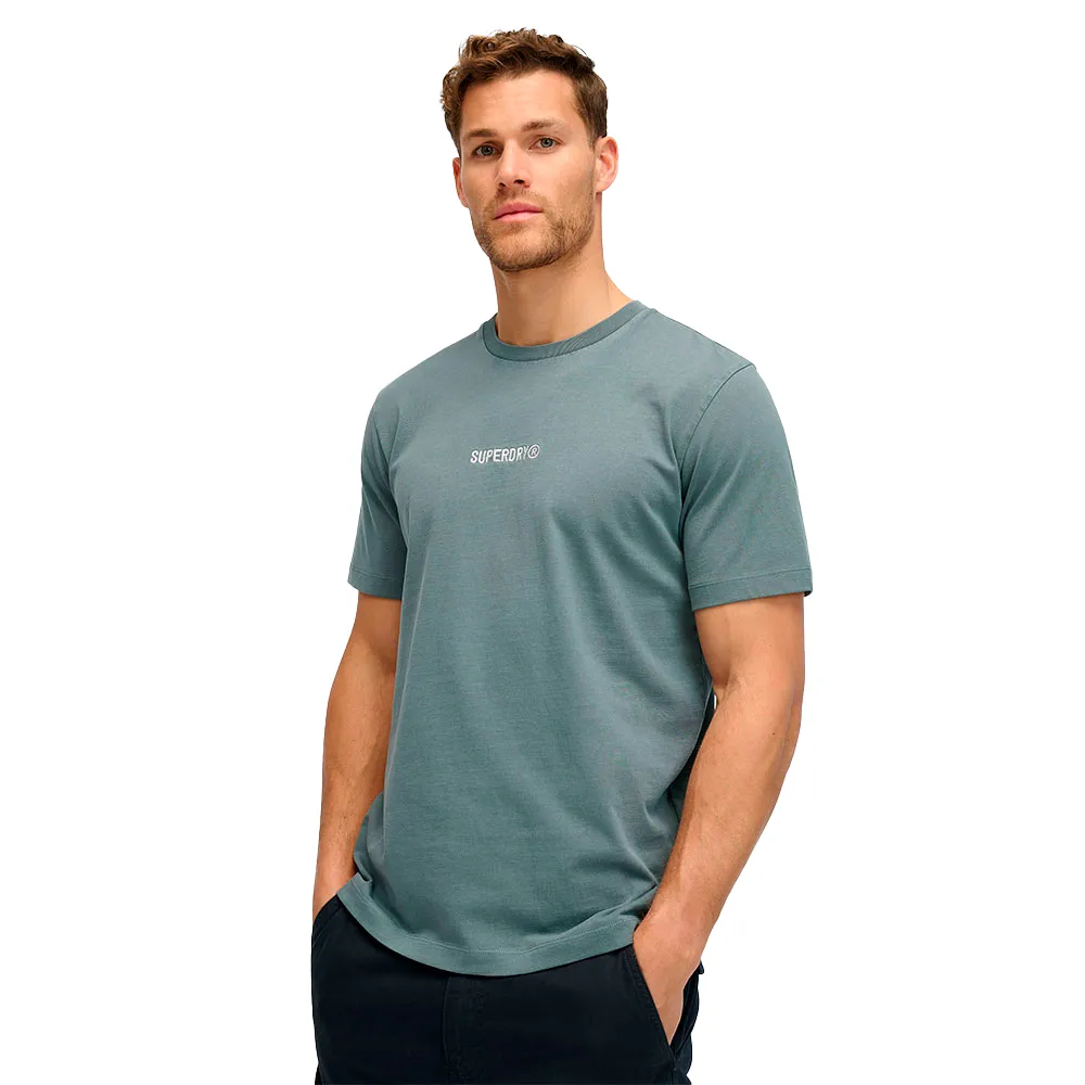 

Футболка Superdry Micro Logo Graphic Loose, серый