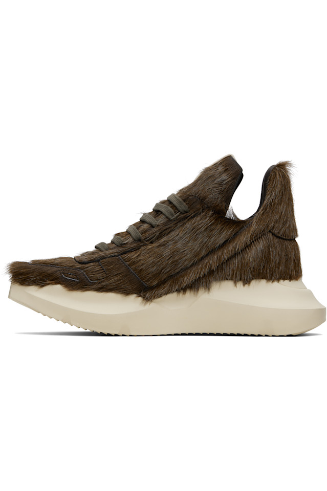 Rick Owens Коричневые кроссовки Concordians Geth Runner — фото 3