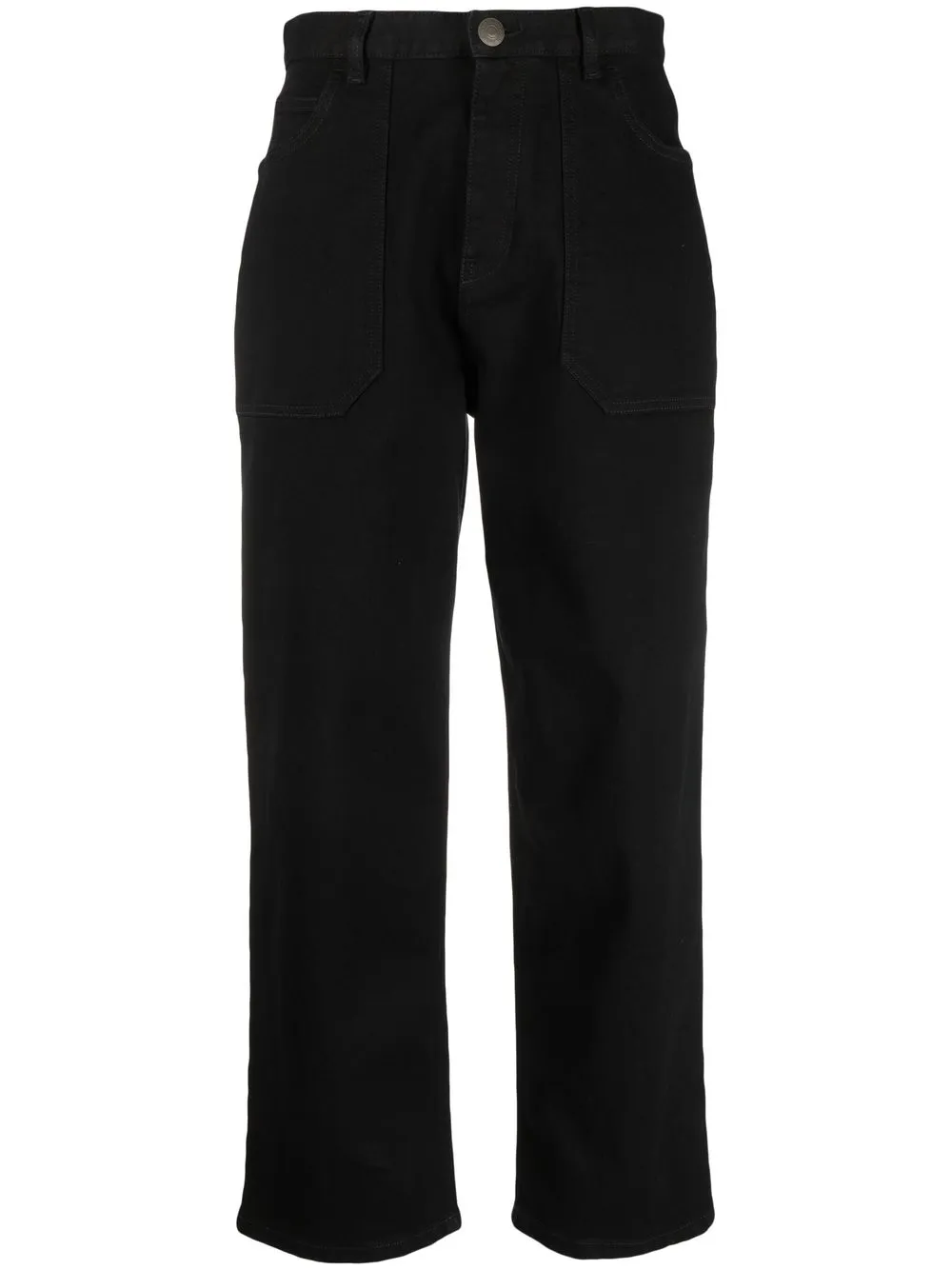 

Прямые джинсы с нашивкой-логотипом WOOLRICH, черный