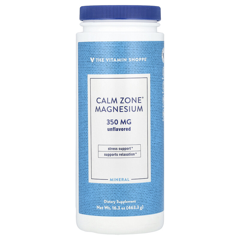 

The Vitamin Shoppe, Calm Zone, магний, без добавок, 463,3 г (16,3 унции)