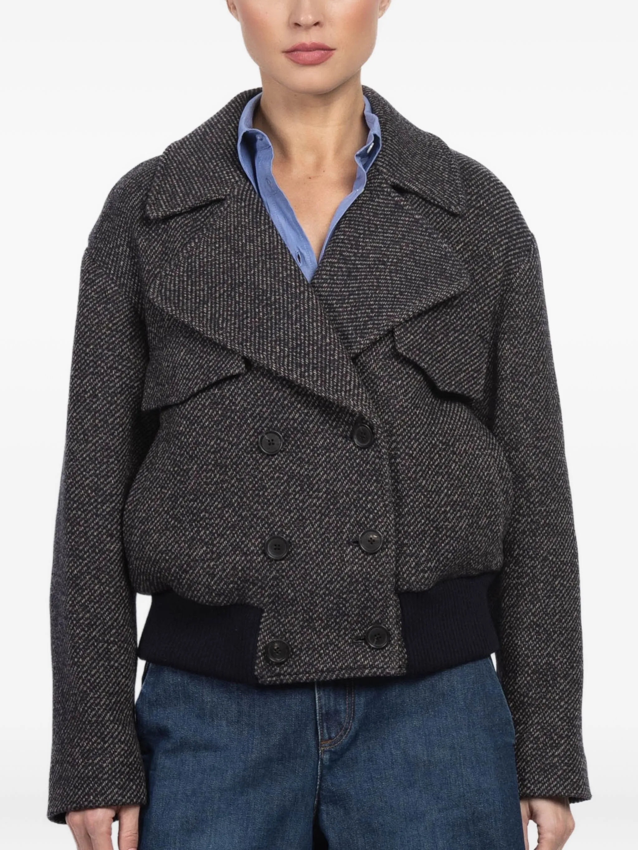 

Куртка Bedford с узором в елочку Kulson, черный