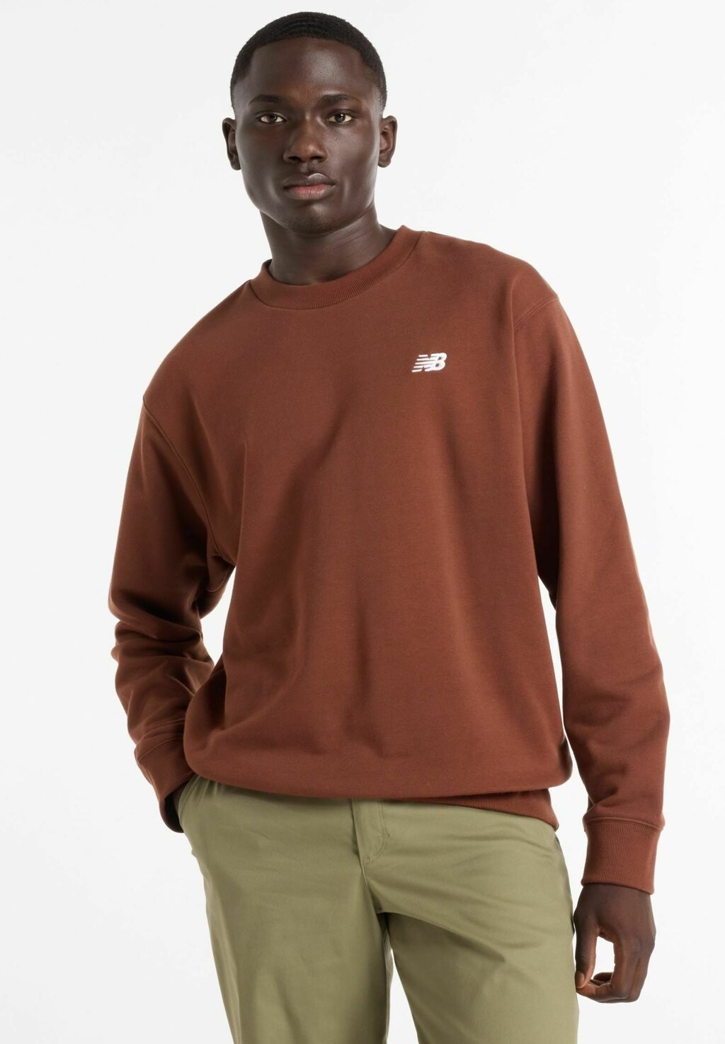 

Толстовка SMALL LOGO New Balance, светло-коричневый
