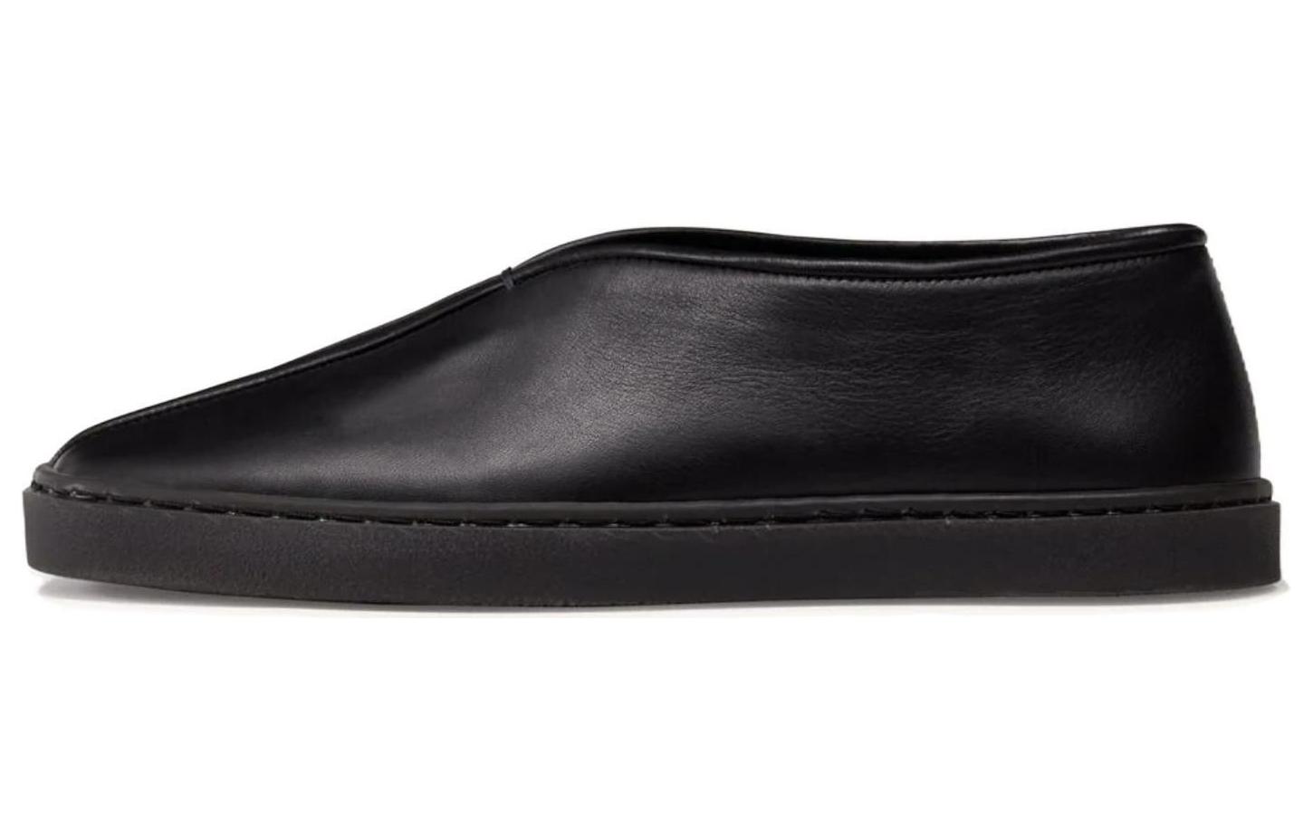 

Кроссовки-слипоны с окантовкой Lemaire, Black