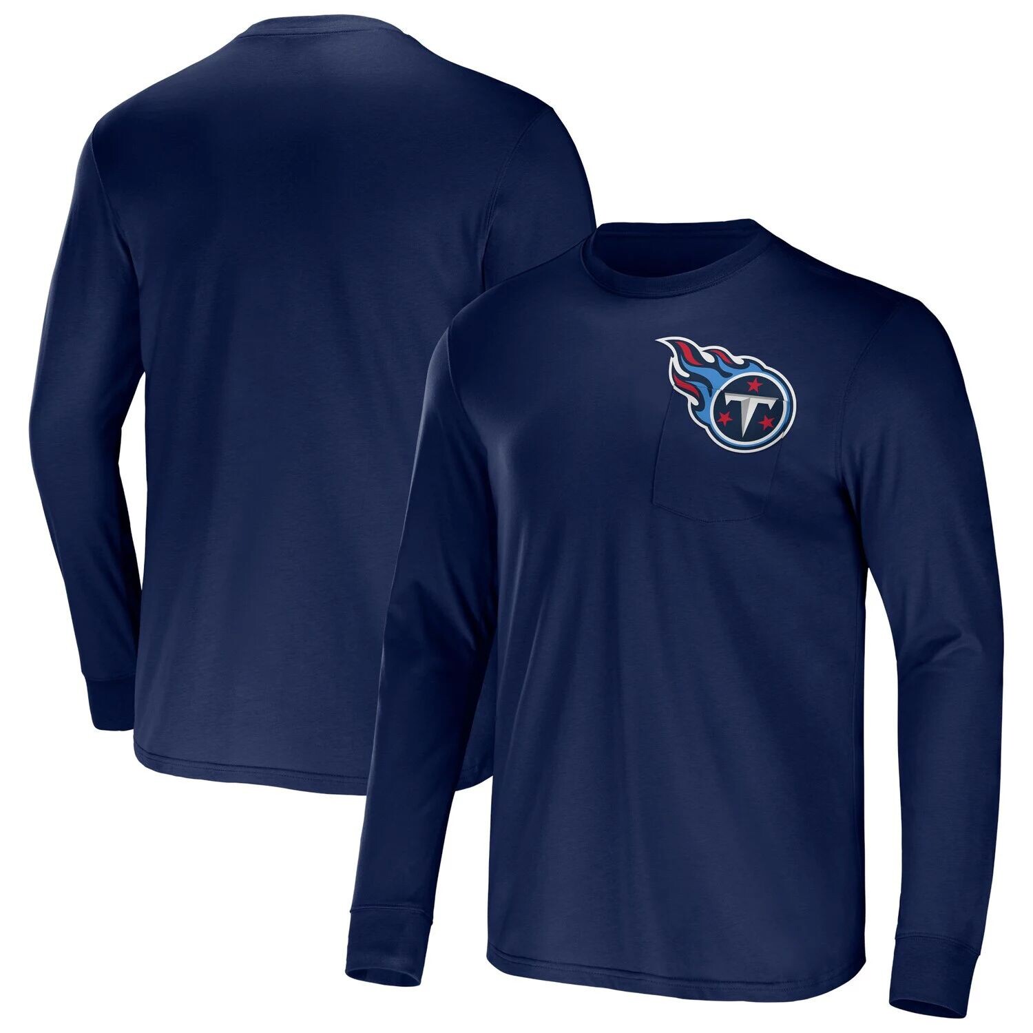 

Мужская футболка с длинным рукавом из коллекции NFL x Darius Rucker от Fanatics Navy Tennessee Titans Team