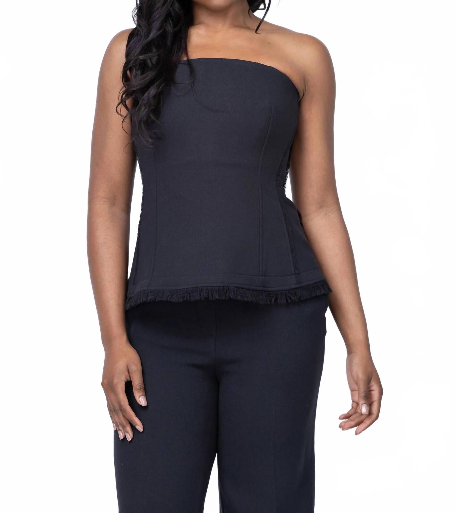 

Топ-бюстье Theodora в черном цвете JONATHAN SIMKHAI