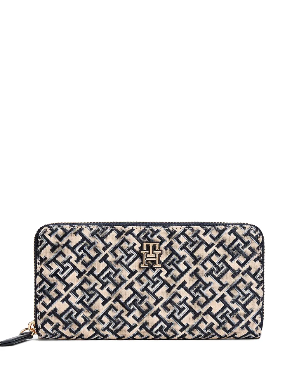 

Кошелек с круговой молнией и монограммой Tommy Hilfiger, нейтральный