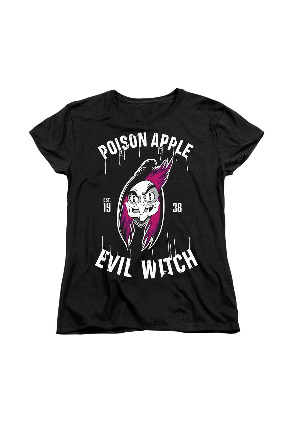 

Футболка с принтом SNOW WHITE POISON APPLE EVIL WITCH EST Disney, черный