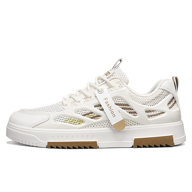 

LONGDUIZHANG Дышащие амортизирующие устойчивые к истиранию низкие кроссовки унисекс YC-T083-W бежевый, цвет YC-T083-W Beige[Refreshing Breathable]