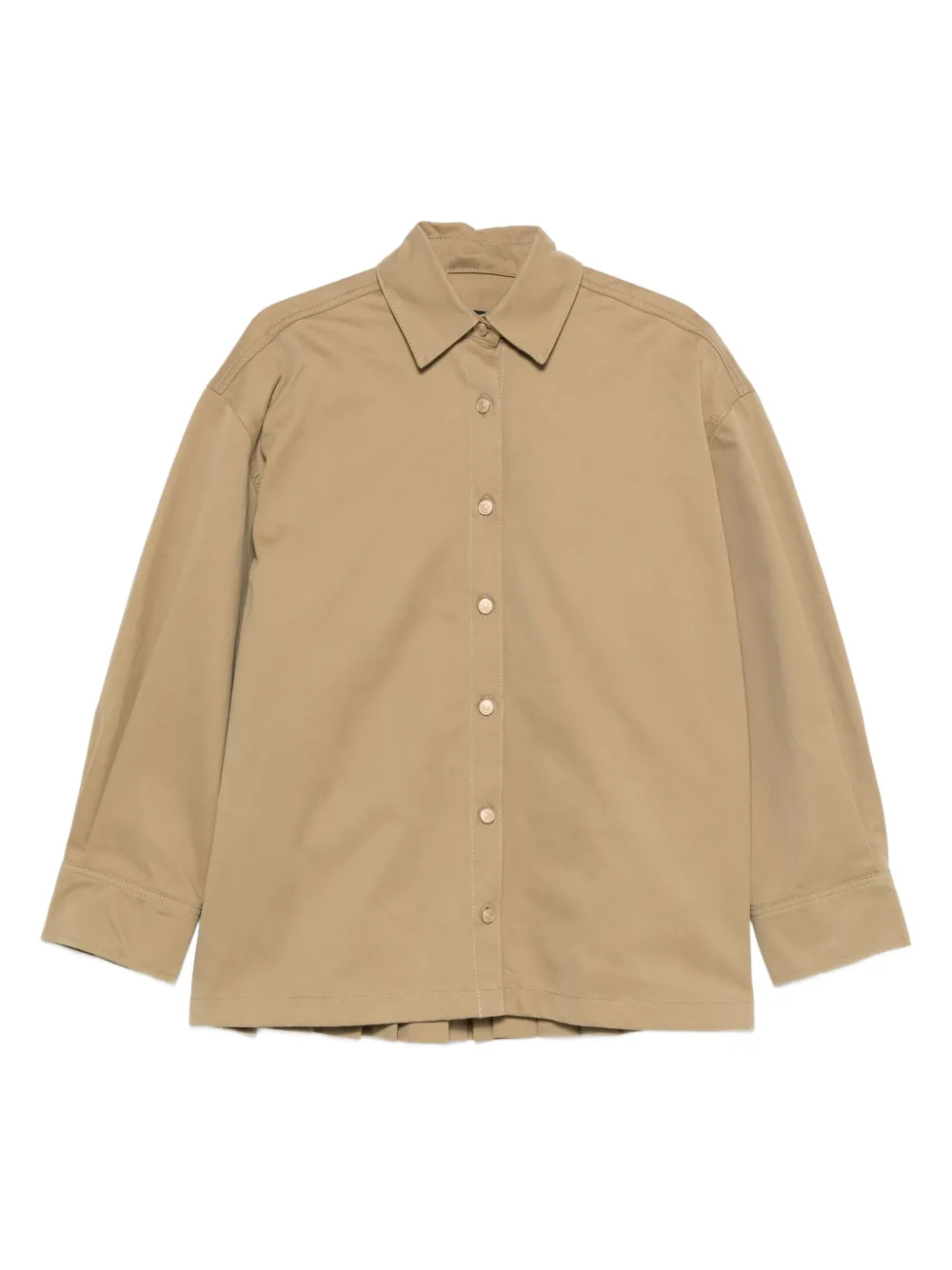 

Хлопковая рубашка с плиссированной спинкой 7 For All Mankind, нейтральный