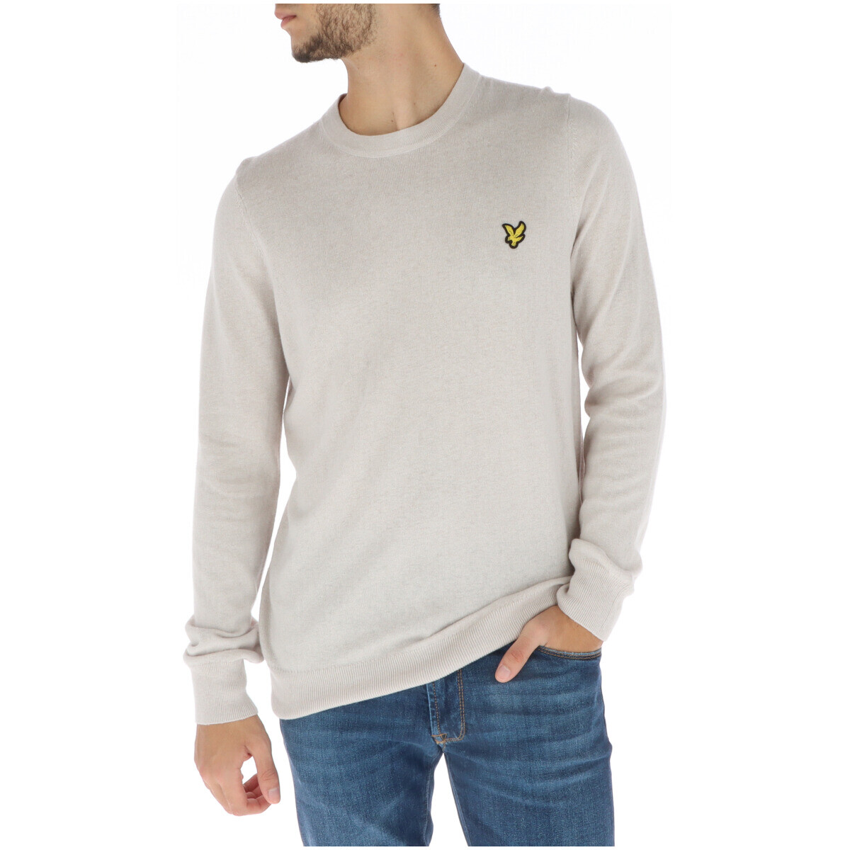 

Джемпер Lyle & Scott с логотипом, кремовый