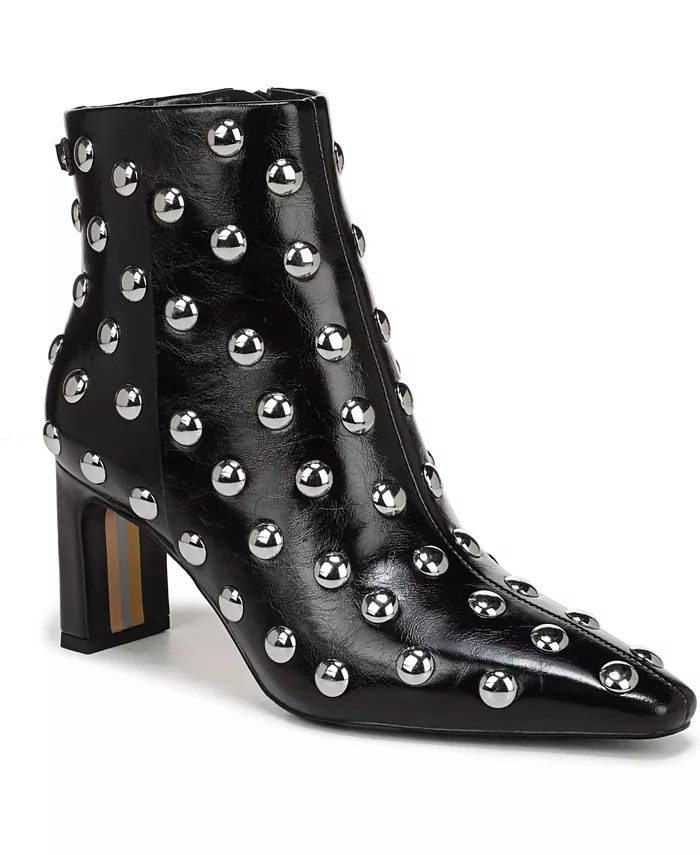 Женские ботильоны Saige Stud Zipper Sam Edelman, черный