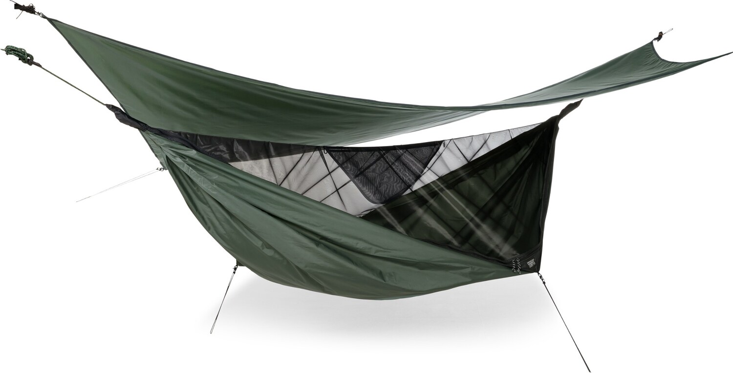 

Гамак Expedition Asym Zip Hennessy Hammock, зеленый