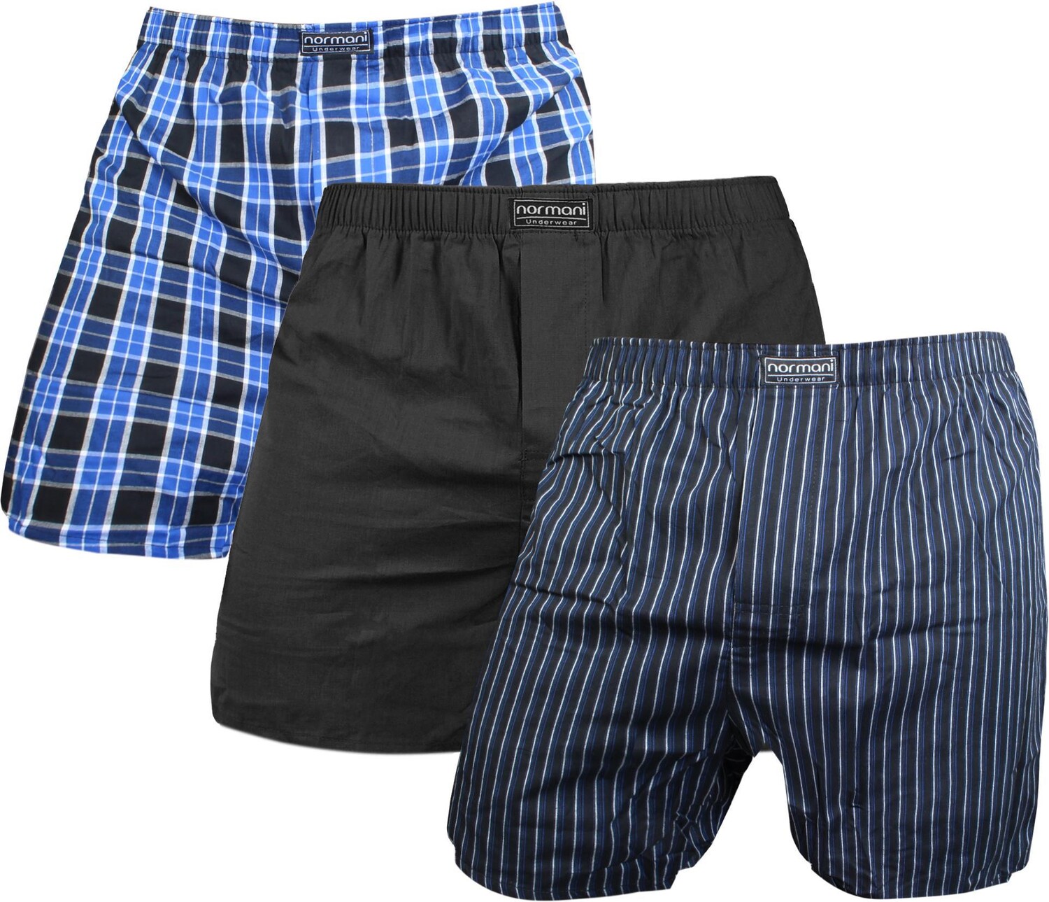 

Боксеры normani 3 Stück Herren Web Boxershorts, синий