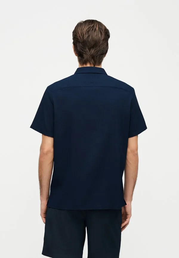 Классическая рубашка из плотной жатой ткани Calvin Klein, Dark Sapphire — фото 4