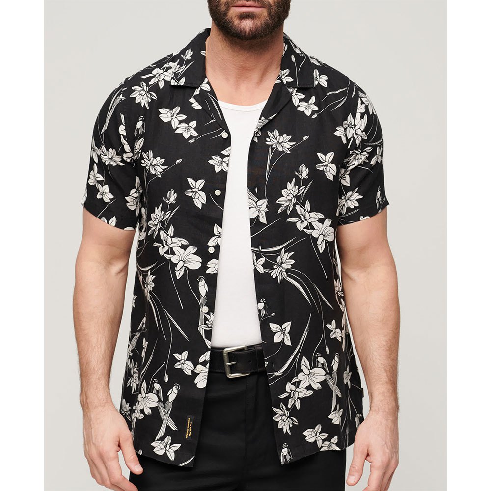 

Рубашка с коротким рукавом Superdry Open Collar Print, Разноцветный