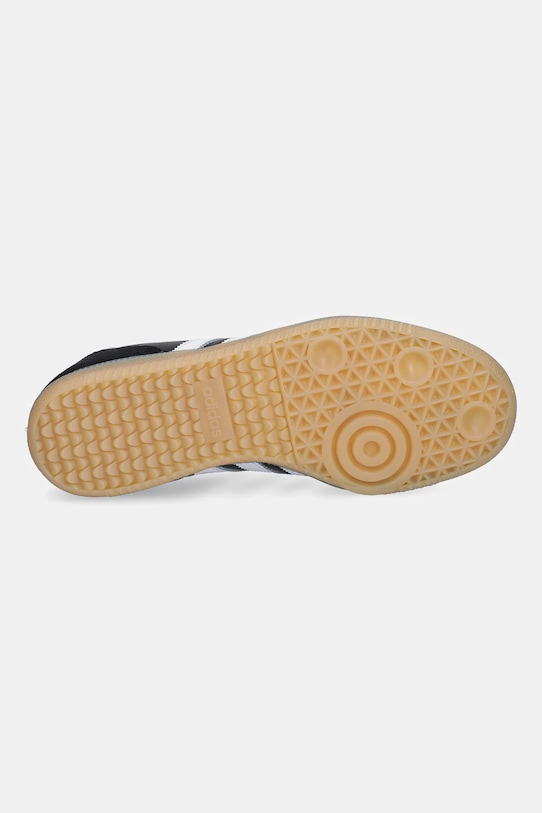 Кожаные детские кроссовки Samba Adidas Originals, черный — фото 4